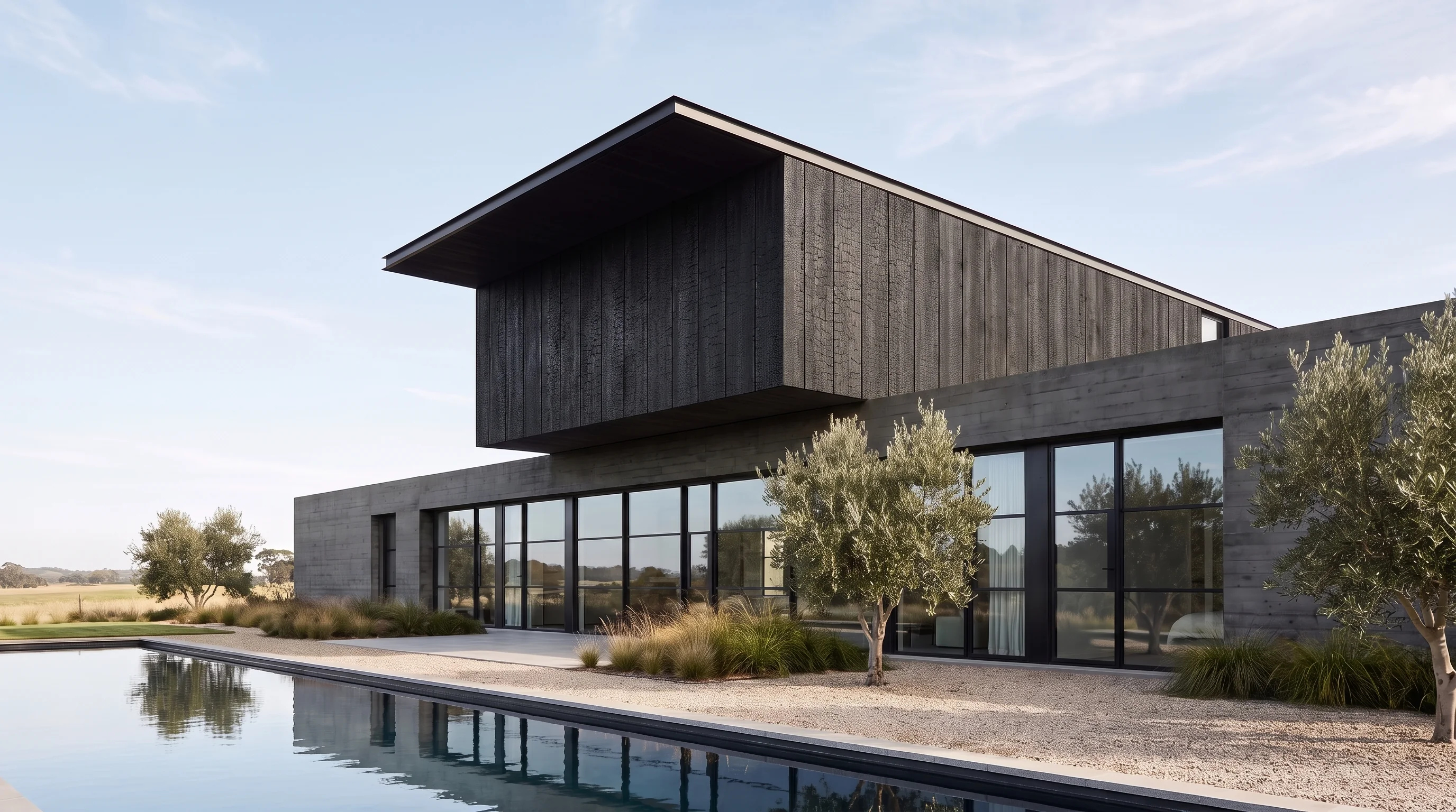 Charred timber study